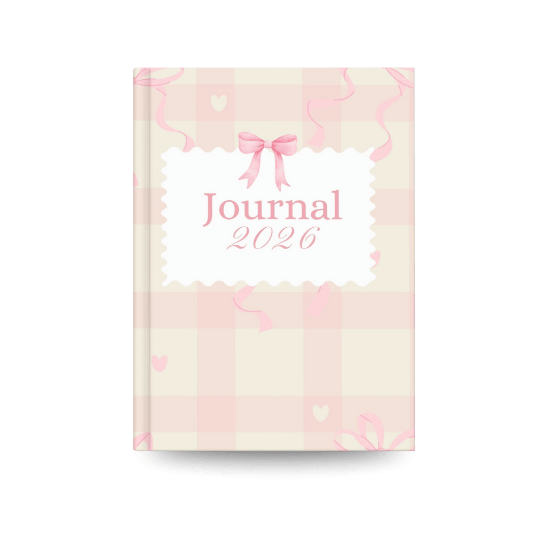 2026 Daily Journal | Elegant Pink Aesthetic Writing Notebook - Memories Insite
